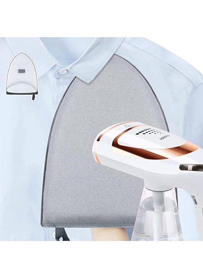 Steam Ironing Glove Waterproof Steam Resistant Heat Protection With Finger Ring Handheld Pressing Support For Complete Garment Care Safe Steaming Control Gray - Image 2